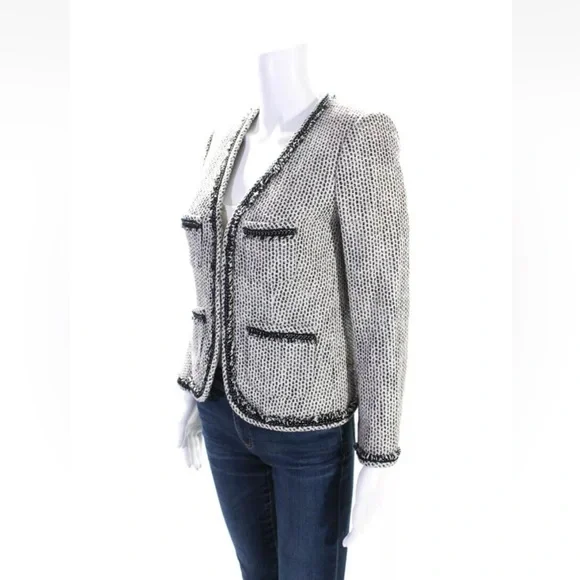 J.Crew chain detail tweed blazer jacket size 4